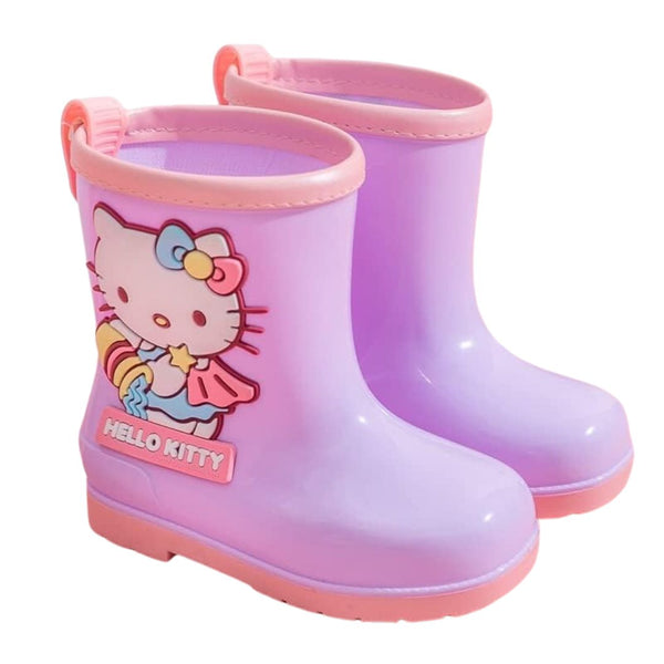 Bota Lluvia Hello Kitty Lila