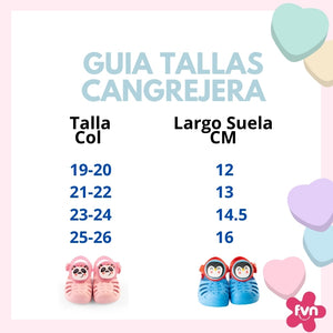 Fisherman sandal size guide: sizes 19-20 to 25-26 with sole length, from 12 to 16 cm