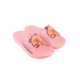 Par de sandalias Capibara pink para niña, con capibara y estrellas en la tira, suela antideslizante y livianas
