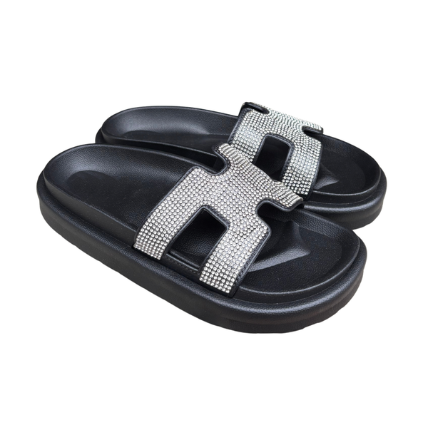Sandalia Hera Glam Negra