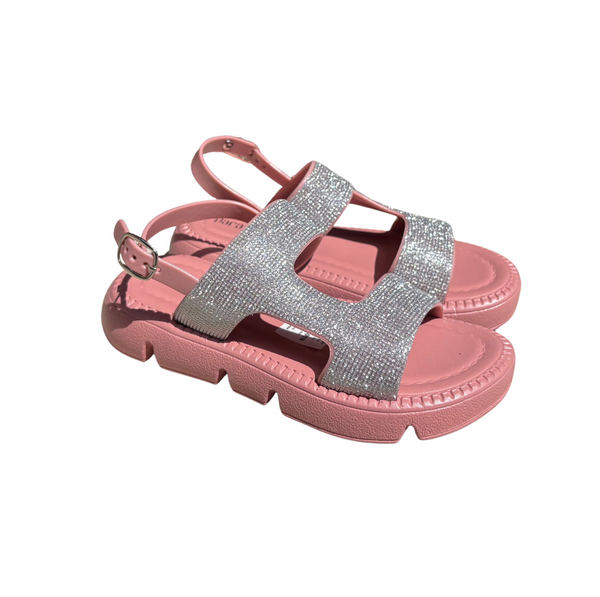 Sandalia Land Glam Rosa