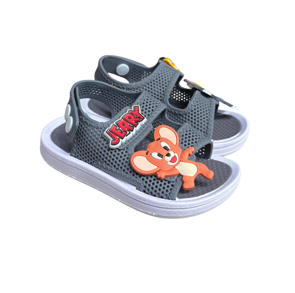 Sandalia Aventura Tom & Jerry Gris
