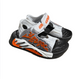 Pair of white Power Step sandals for baby boys, sporty with a hook-and-loop strap and embossed design