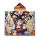 Boys' hooded microfiber Dragon Ball Z poncho towel with Dragon Ball characters