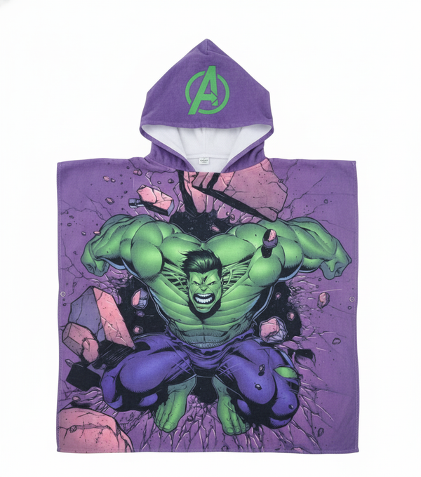 Toalla Microfibra  Niños Hulk
